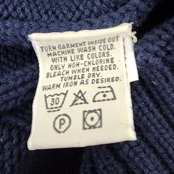 VTG Eddie Bauer Cotton Rib Knit V Neck Sweater Vest Academic Tennis Prep Golf - Picture 5 of 8